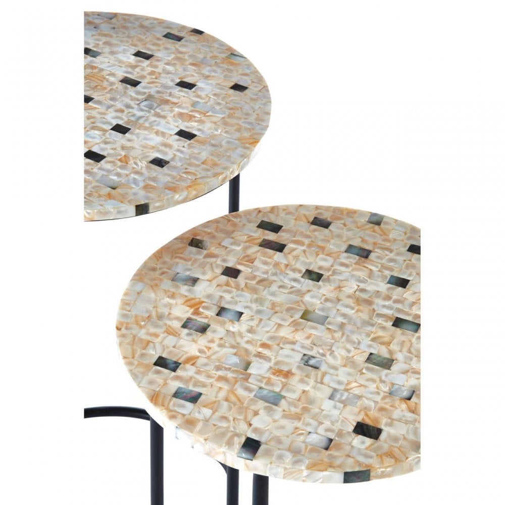 Isla Mother Of Pearl Side Tables