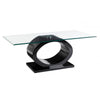 Nova O Shaped Coffee Table With Black Base