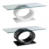Nova O Shaped Coffee Table With Black Base