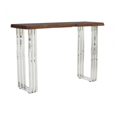 Kensington Natural And Silver Console Table