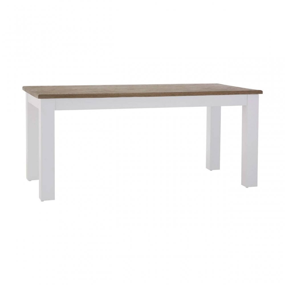 Kensington Oak Top White Dining Table