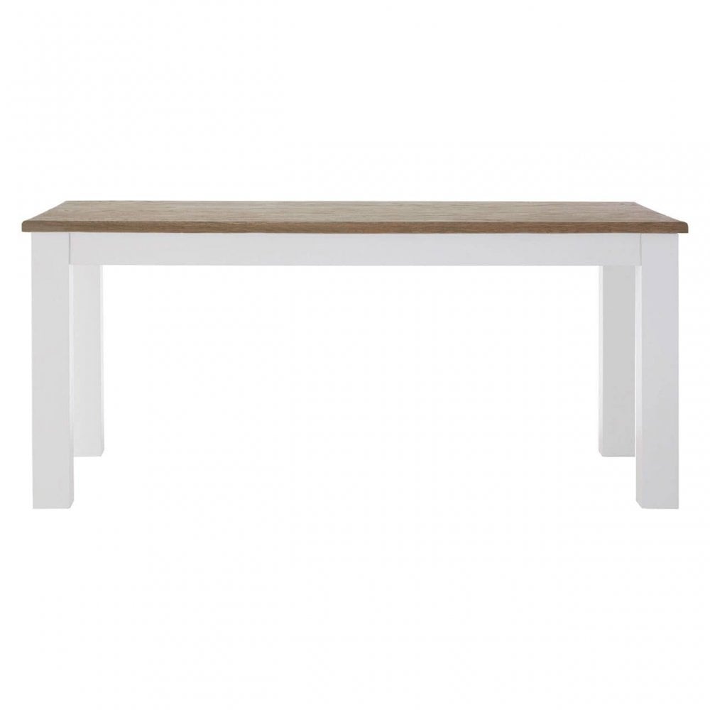 Kensington Oak Top White Dining Table