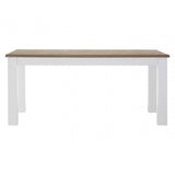 Kensington Oak Top White Dining Table