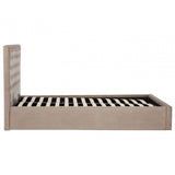 Ava Mink Velvet Kingsize Ottoman Bed