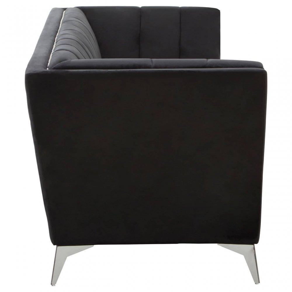 Mason Three Seat Velvet Sofa