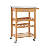 Brent Bamboo One Drawer Kitchen Trolley