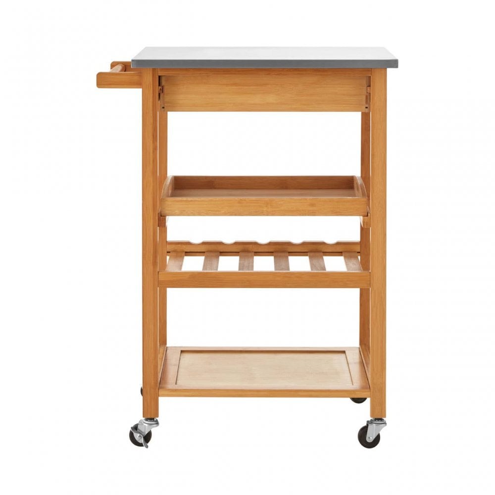 Brent Bamboo One Drawer Kitchen Trolley