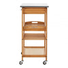 Brent Bamboo One Drawer Kitchen Trolley