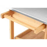 Brent Bamboo One Drawer Kitchen Trolley