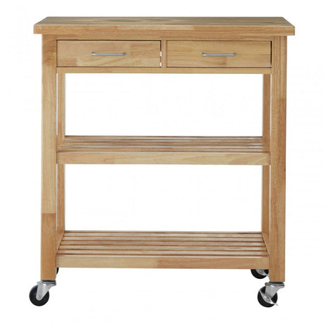 Brent Glenn Tropical Hevea Wood Kitchen Trolley