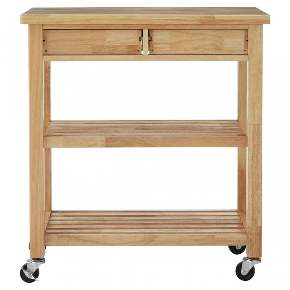 Brent Glenn Tropical Hevea Wood Kitchen Trolley