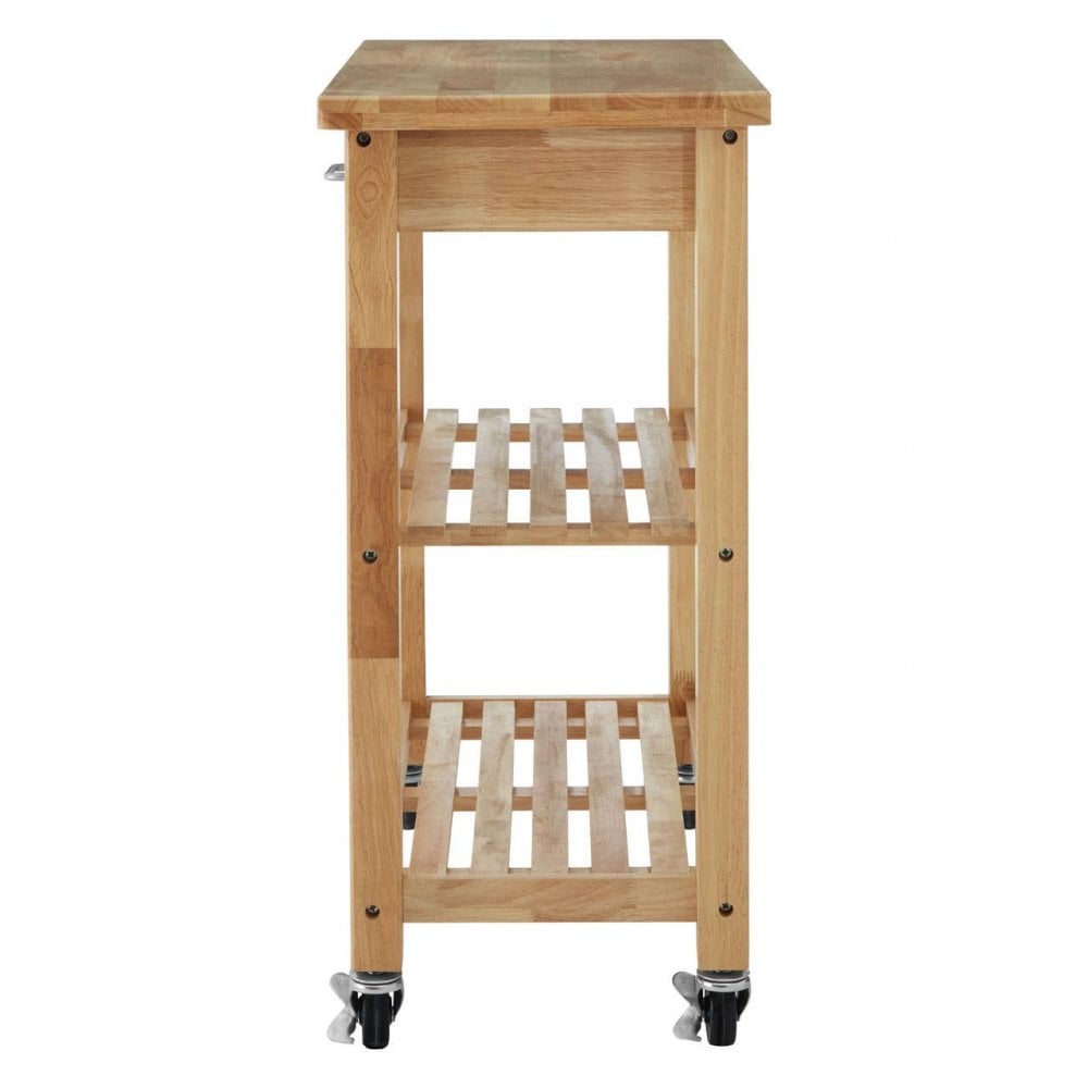 Brent Glenn Tropical Hevea Wood Kitchen Trolley