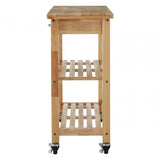 Brent Glenn Tropical Hevea Wood Kitchen Trolley