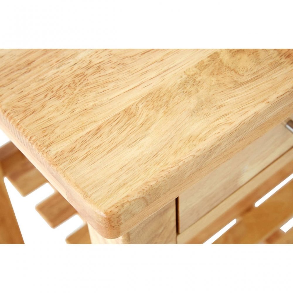 Brent Glenn Tropical Hevea Wood Kitchen Trolley