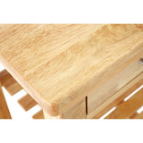 Brent Glenn Tropical Hevea Wood Kitchen Trolley