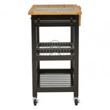 Brent Glenn Wide Kitchen Trolley with Granite Top
