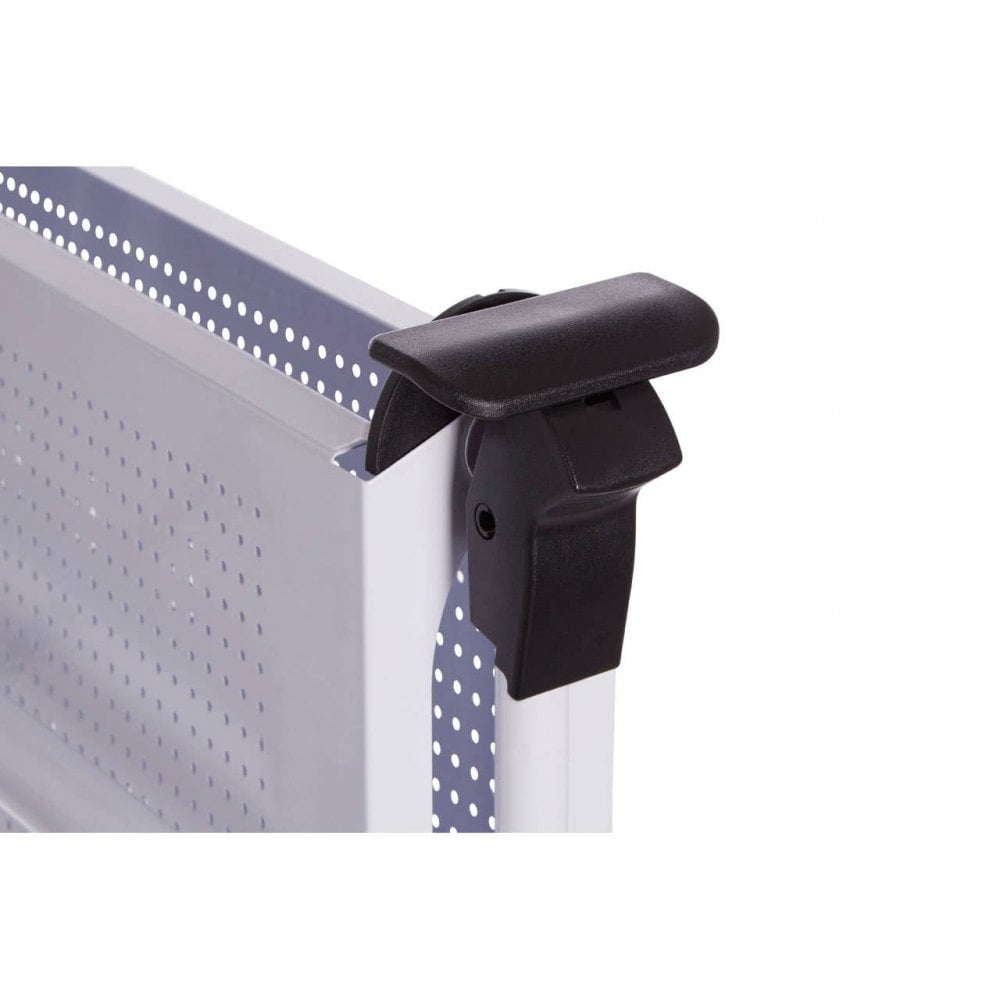 Brent White Rectangular Folding Kitchen Trolley