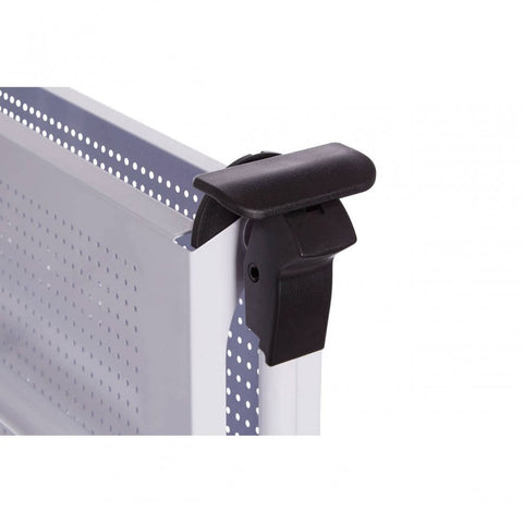 Brent White Rectangular Folding Kitchen Trolley