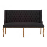 Everett 2 Seat Black Bench
