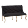 Everett 2 Seat Black Bench