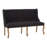 Everett 2 Seat Black Bench