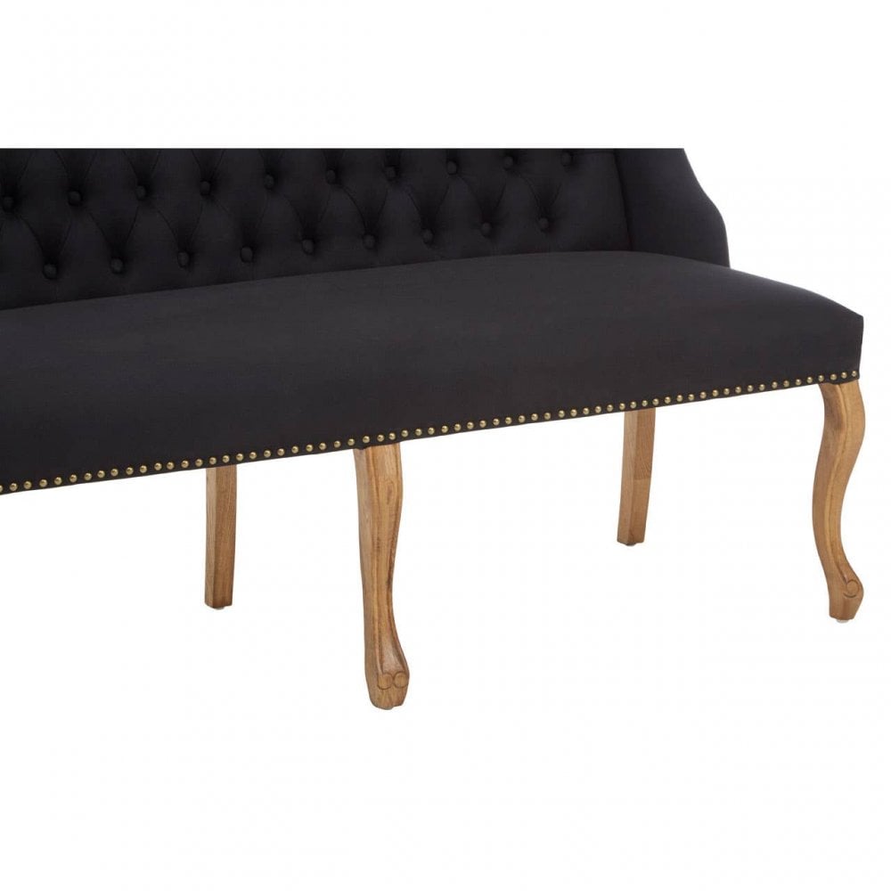 Everett 2 Seat Black Bench