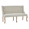 Everett 2 Seat Natural Linen Bench