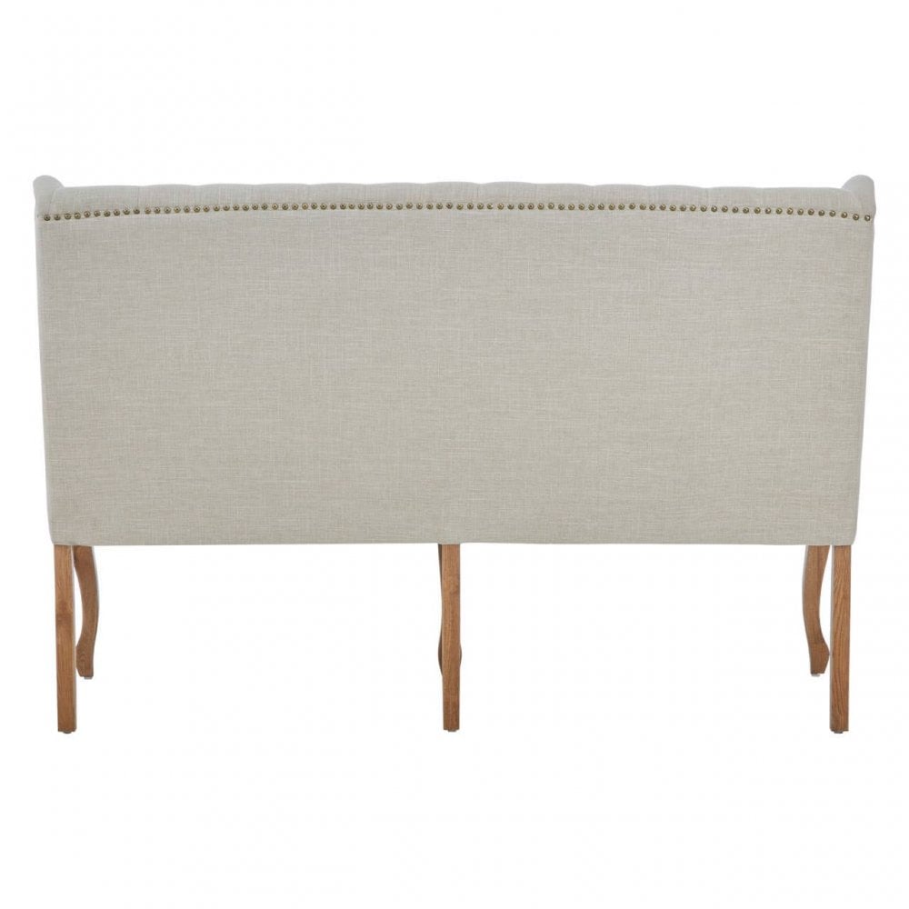 Everett 2 Seat Natural Linen Bench