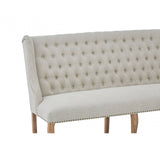Everett 2 Seat Natural Linen Bench
