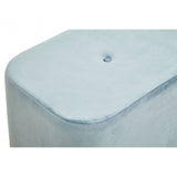 Lennox Blue Stool With Matte Gold Base