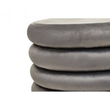 Lennox Grey Round Stool
