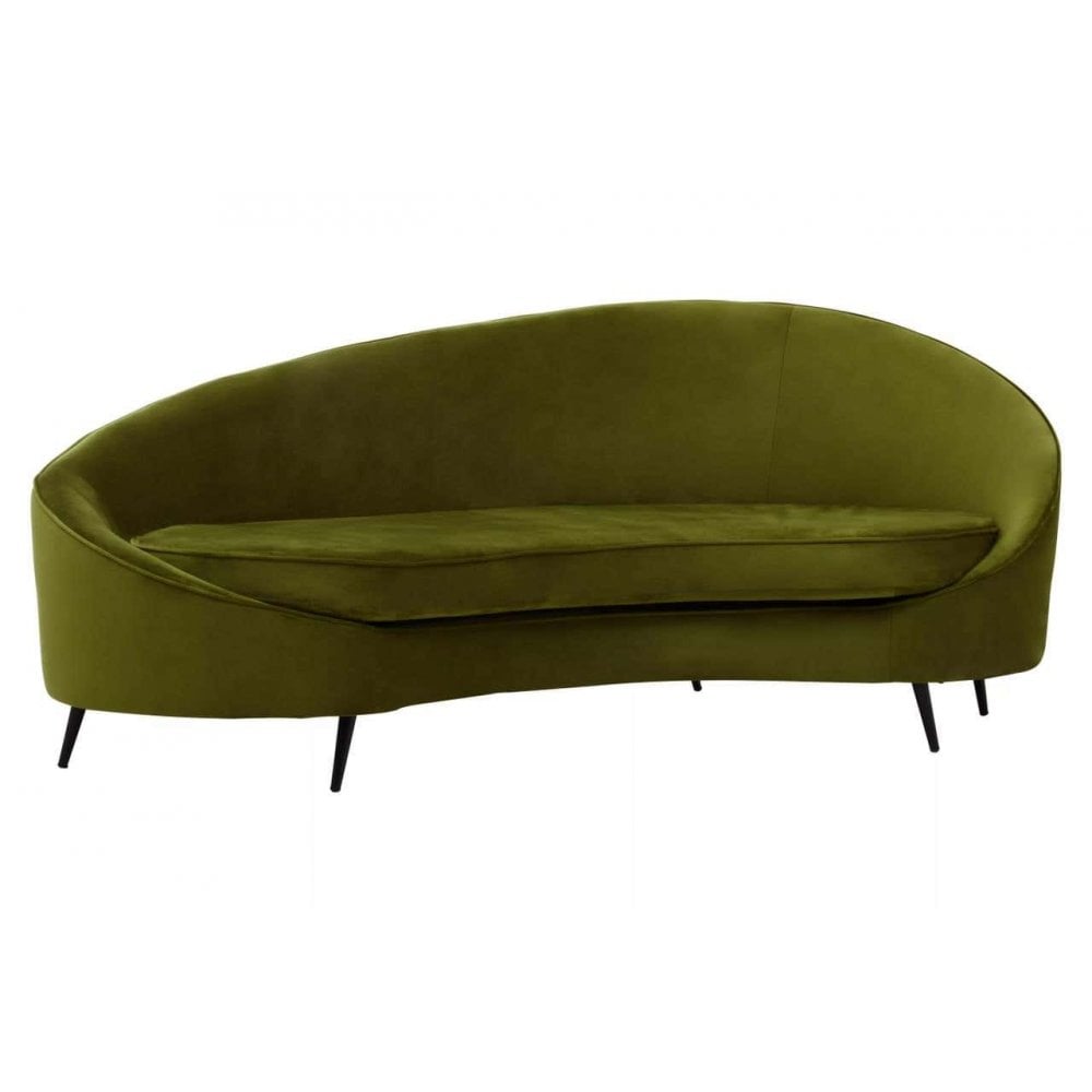 Camila Three Seat Velvet Sofa