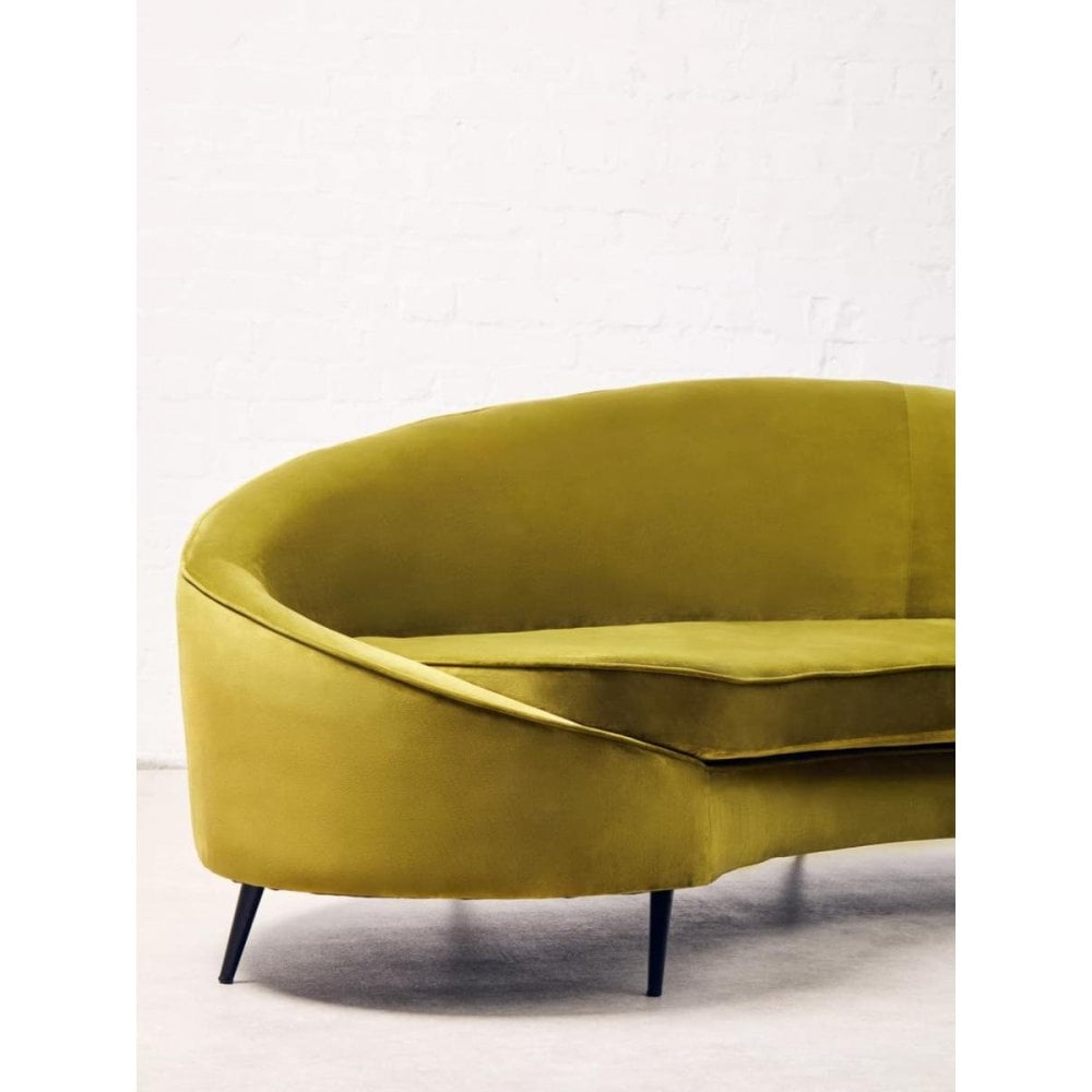 Camila Three Seat Velvet Sofa