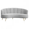 Camila Three Seat Velvet Sofa