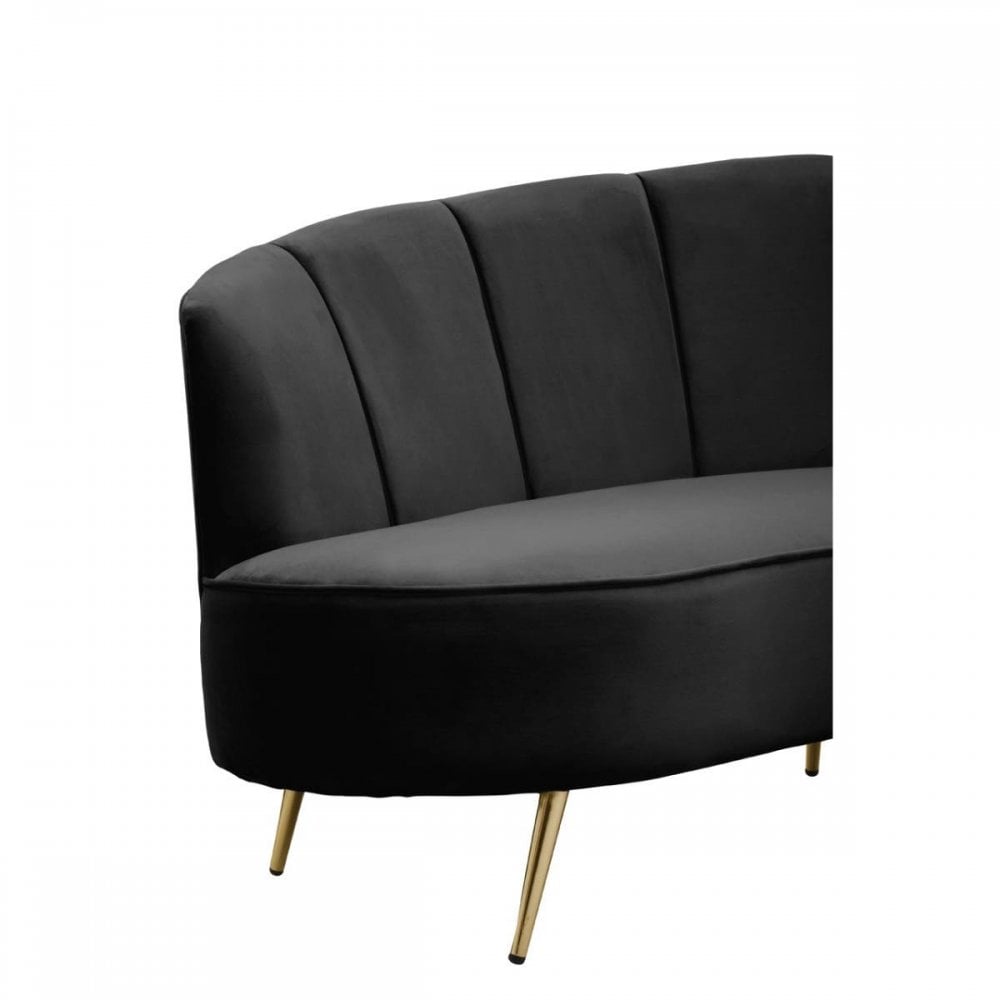 Camila Three Seat Velvet Sofa