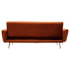 Sydney Burnt Orange Velvet Sofa Bed