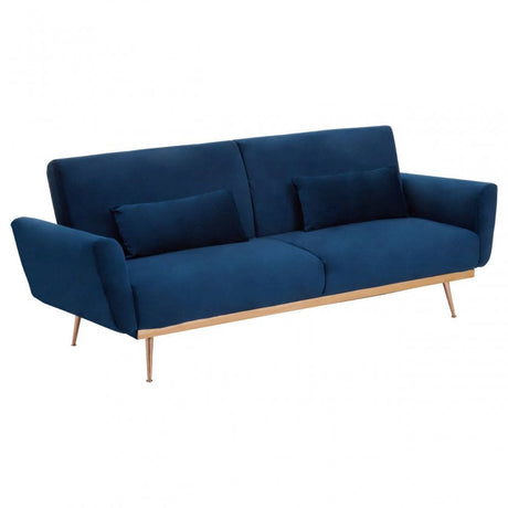 Sydney Dark Blue Velvet Sofa Bed