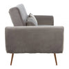 Sydney Grey Velvet Sofa Bed