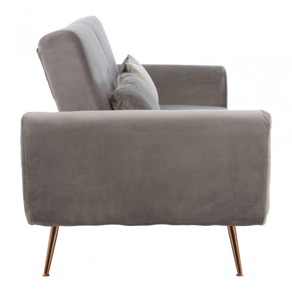 Sydney Grey Velvet Sofa Bed