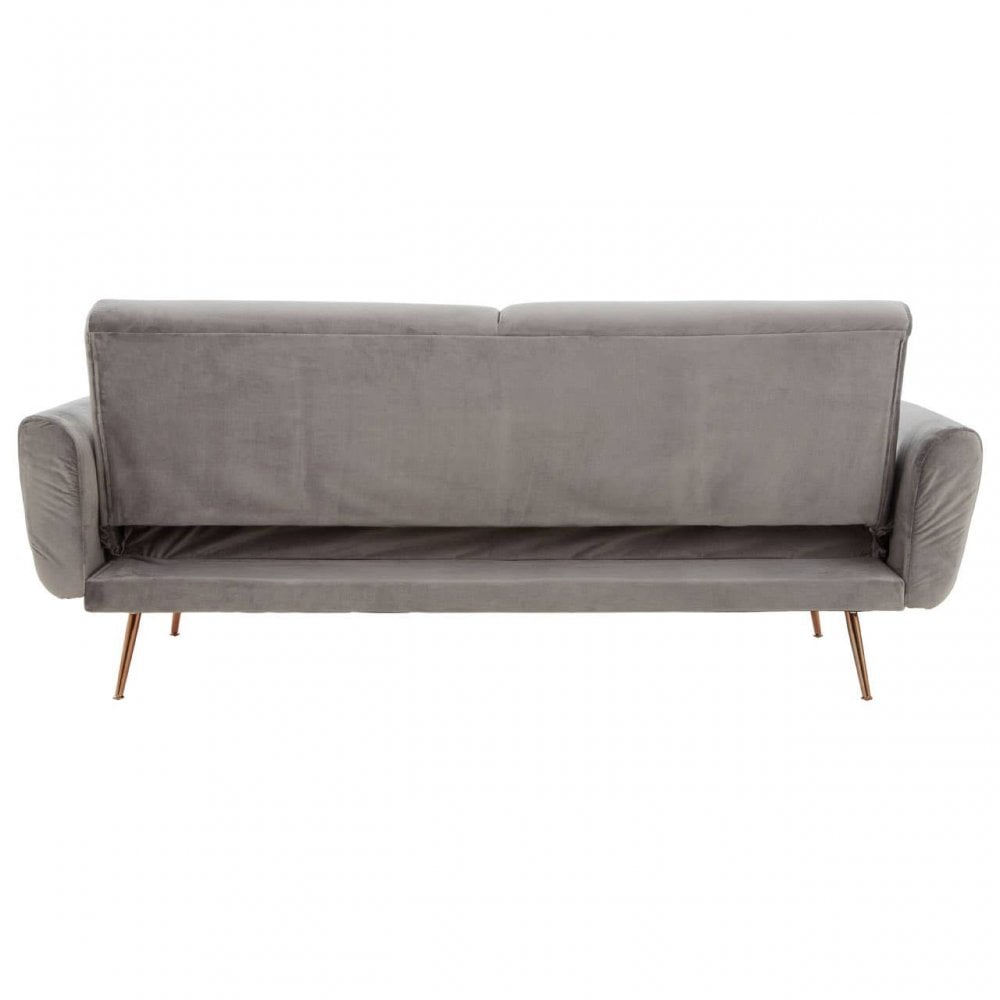 Sydney Grey Velvet Sofa Bed