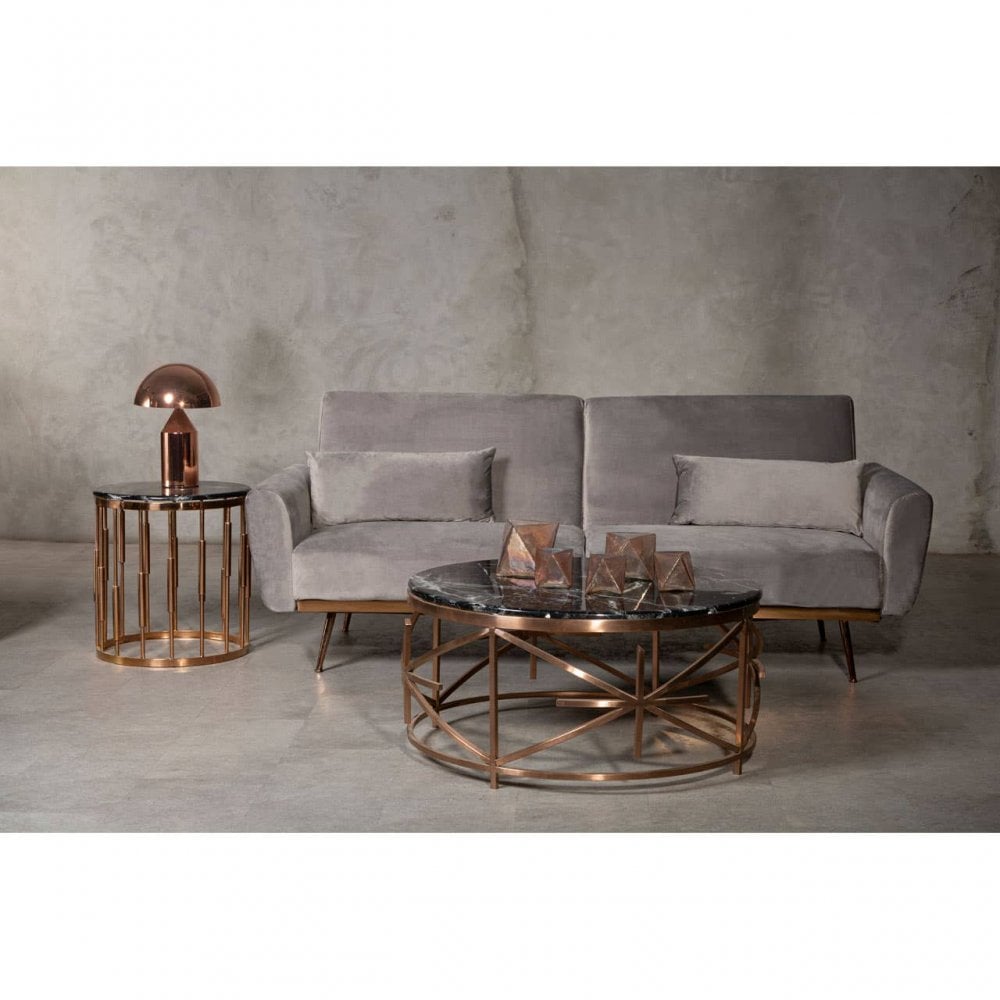 Sydney Grey Velvet Sofa Bed