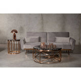 Sydney Grey Velvet Sofa Bed