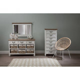 Eliza Cabinet With 6 Willow Baskets
