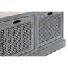 Lancaster 3 Drawer Slate Grey Storage Bench
