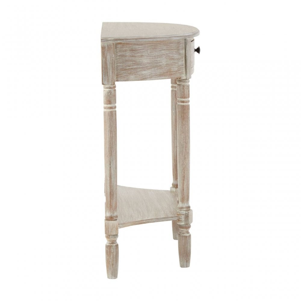 Lancaster Half Moon 1 Drawer Console Table