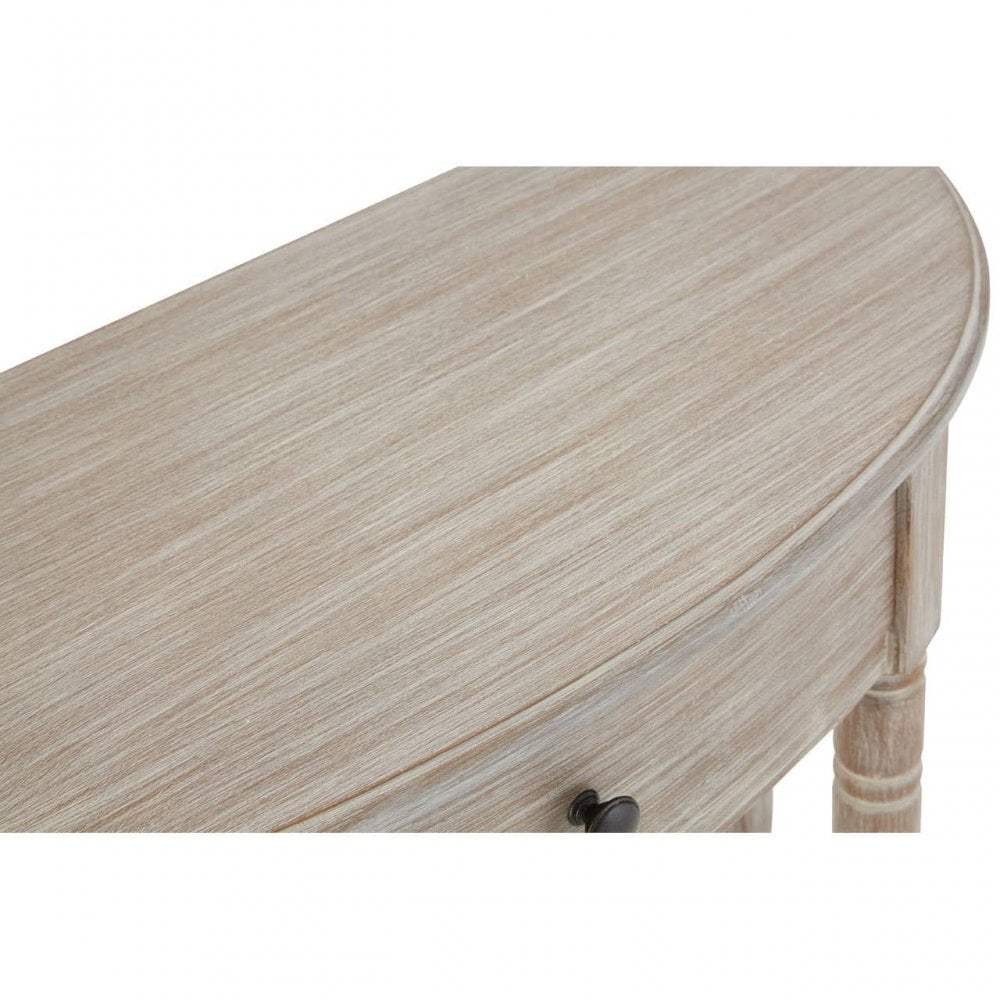 Lancaster Half Moon 1 Drawer Console Table