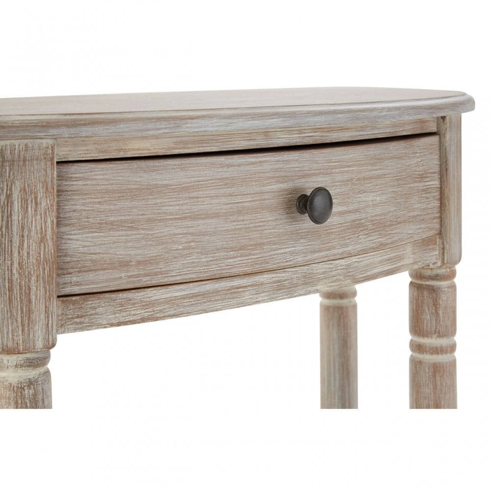 Lancaster Half Moon 1 Drawer Console Table