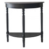 Lancaster Half Moon Black Console Table
