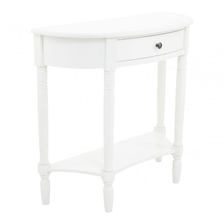 Lancaster Semi Circle One Drawer Console Table