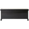 Lancaster Three Drawer Black Wooden Storage Bench